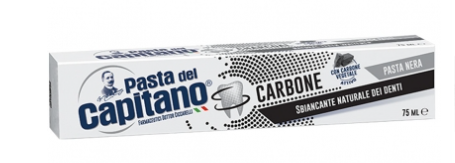 PASTA DEL CAPITANO DENTIFRICIO SBIANCANTE AL CARBONE VEGETALE 100ML